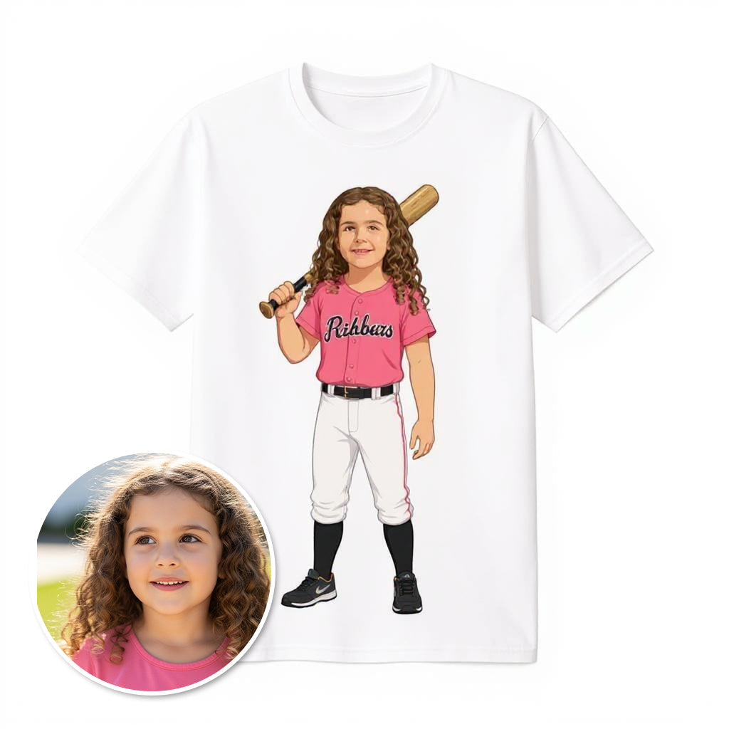 The All-Star - Custom Baseball Photo T-shirt