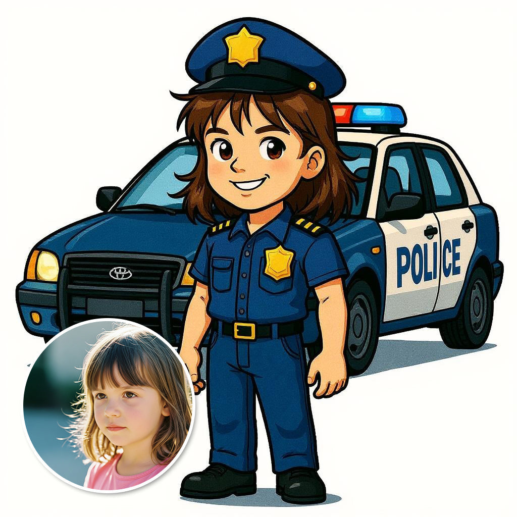 The Police Chief - Custom Pet or Person Photo Sticker