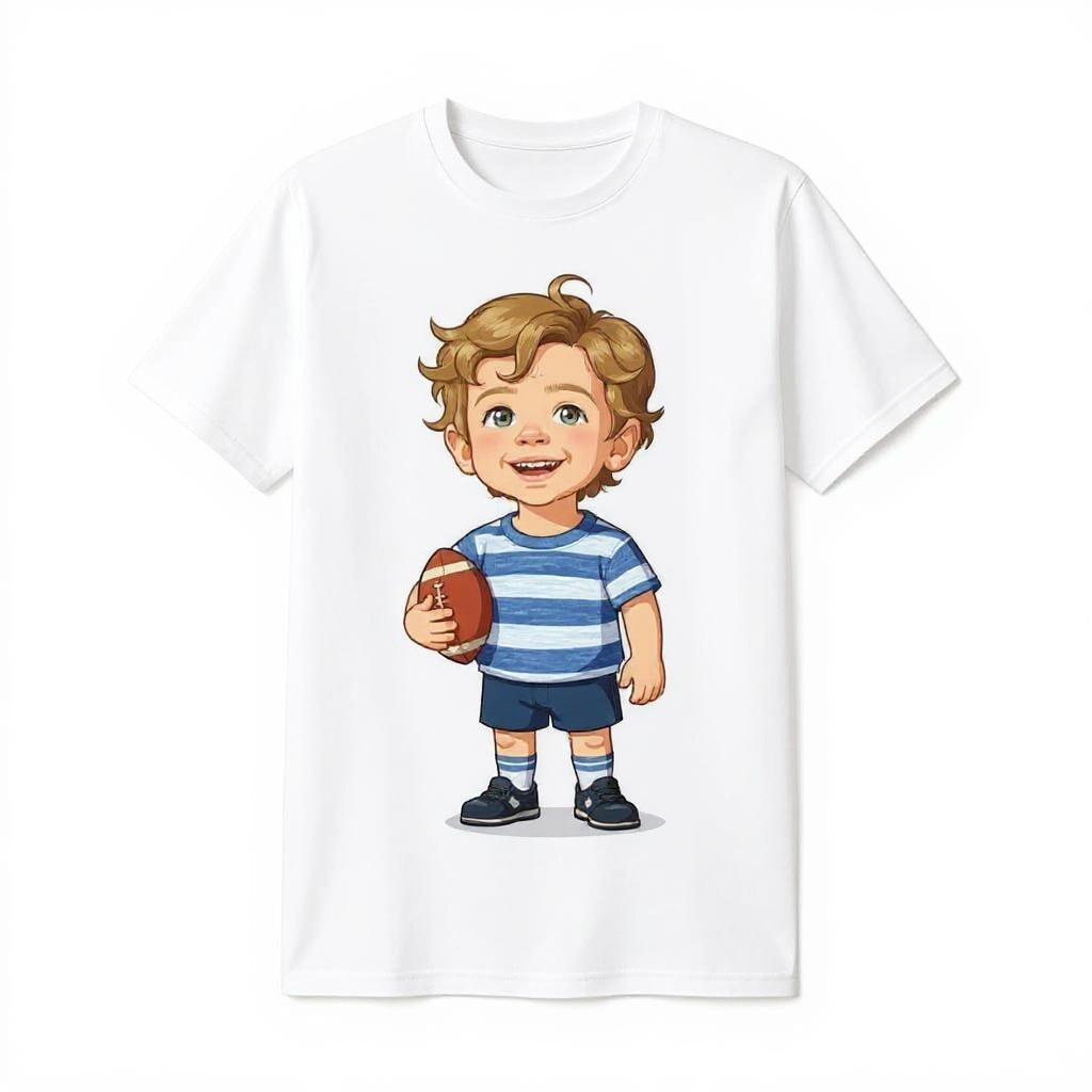 The Touchdown Champ - Custom Pet or Person Football Photo T-shirt