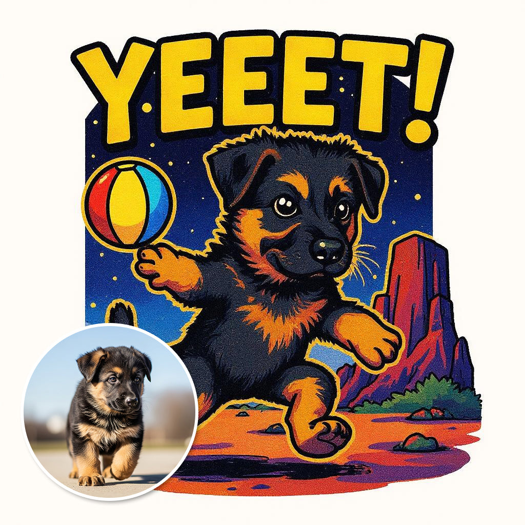 The Big Yeet - "YEEET!" Custom Photo Sticker