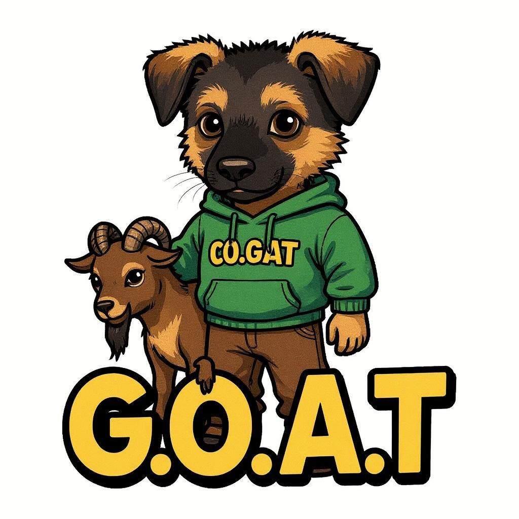 The Real G.O.A.T. - Custom Photo Sticker - Custom Pet or Person Photo Sticker