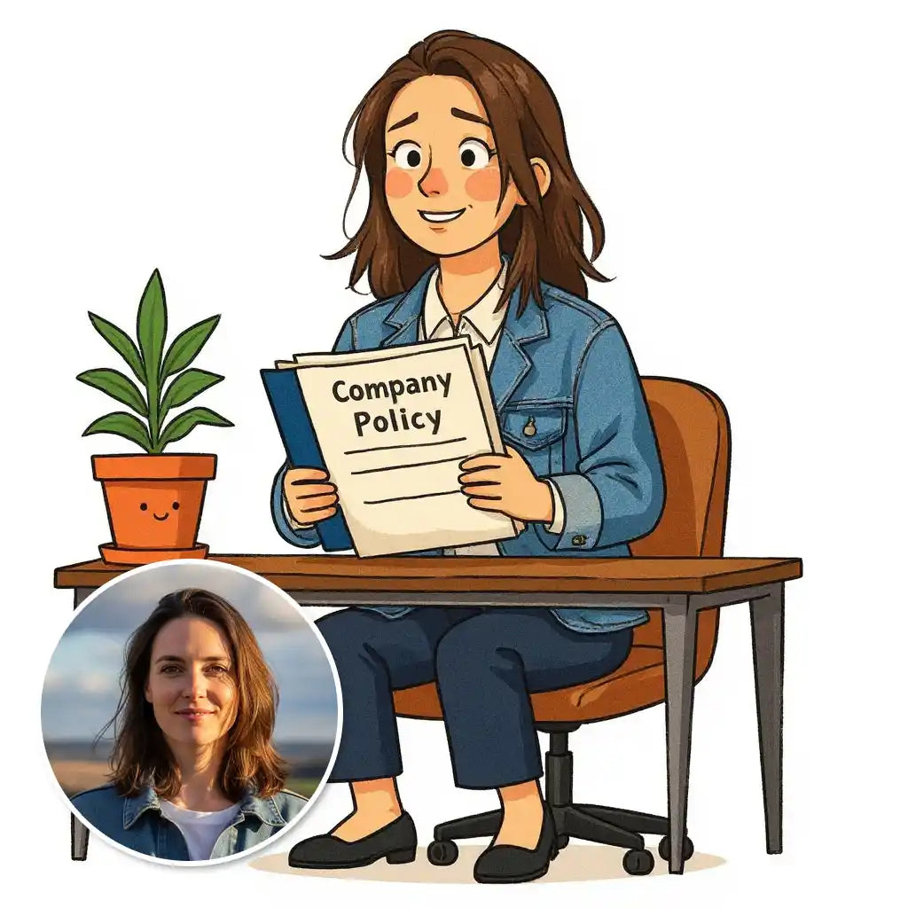 The HR Manager - Custom Person or Pet Photo Sticker