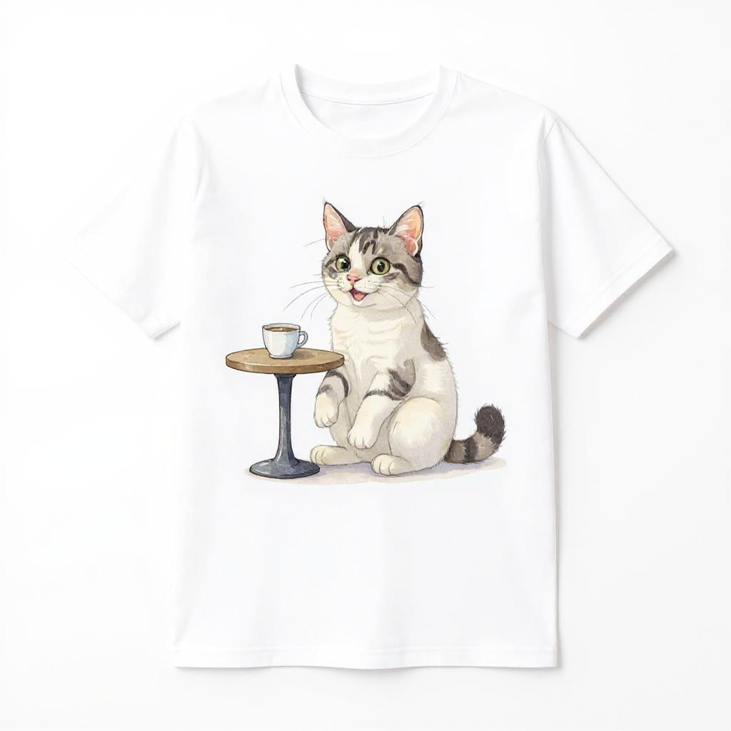 Cafe Cutie - Custom Pet or Person Photo T-shirt