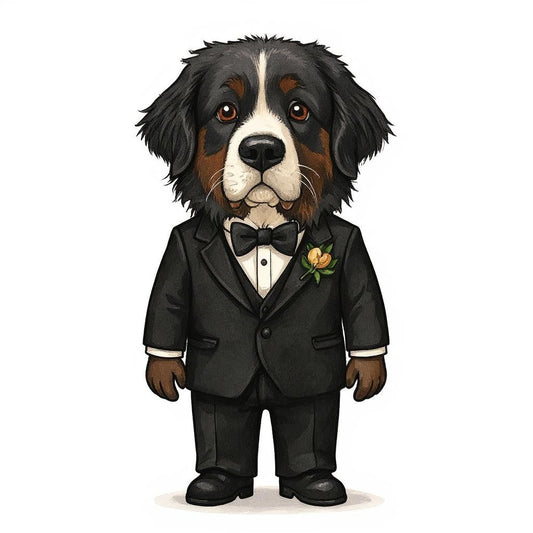 The Groomsman - Custom Pet or Person Portrait Photo Sticker