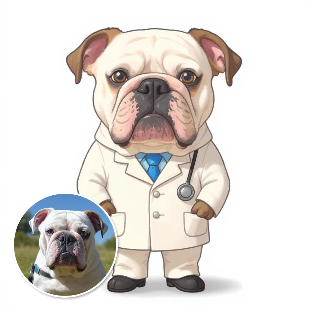 The Doctor - Custom Pet or Person Photo Sticker