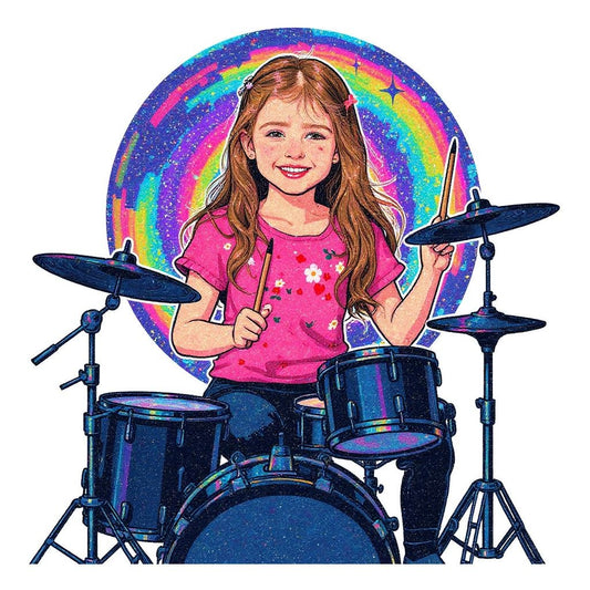 The Drummer - Custom Photo Sticker