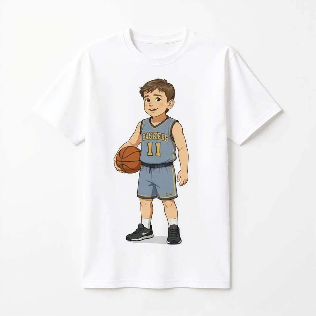 The Baller Basketball Star - Custom Pet or Person Photo T-shirt