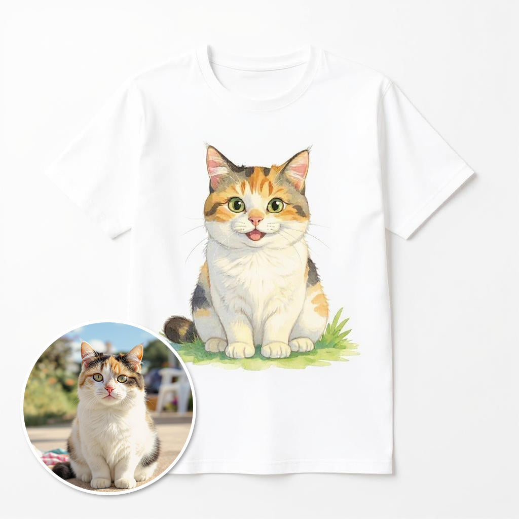 The Classic Portrait - Custom Pet or Person Photo T-shirt