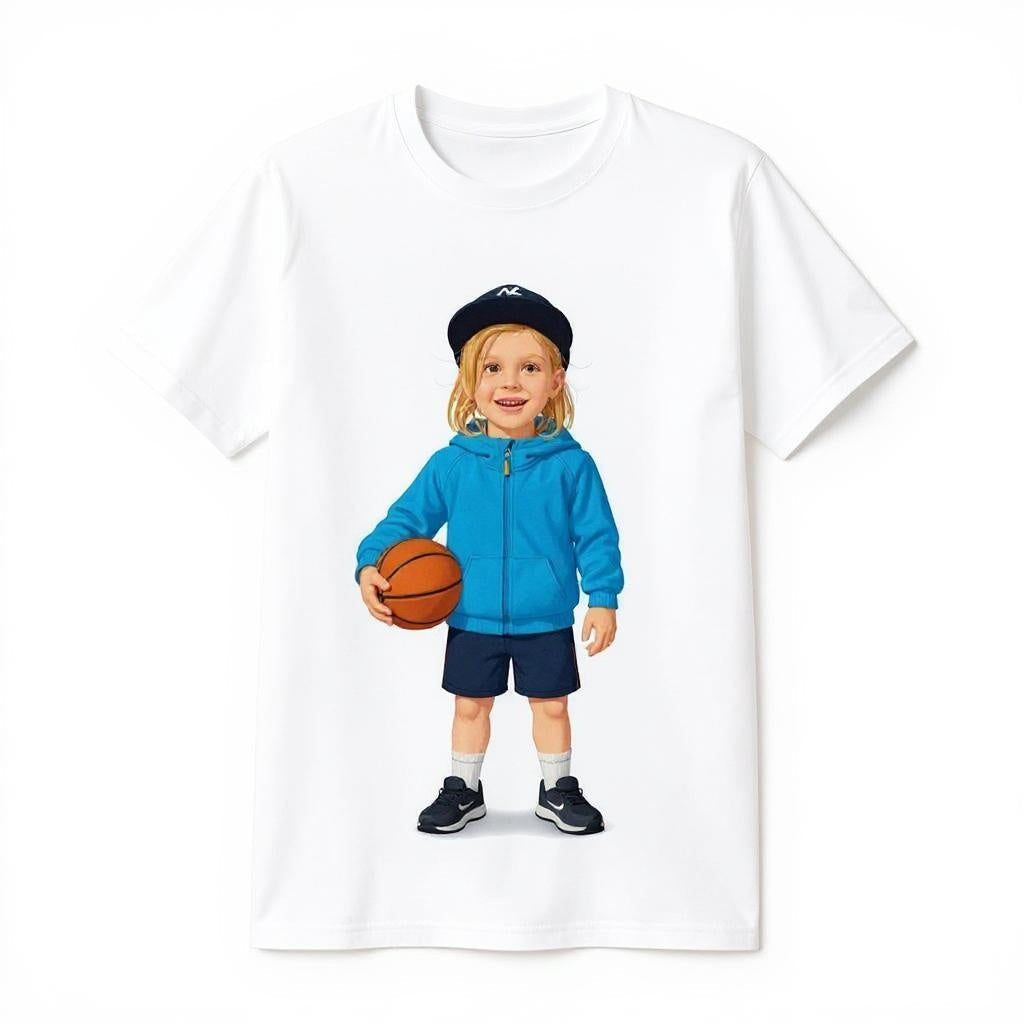 The Baller Basketball Star - Custom Pet or Person Photo T-shirt