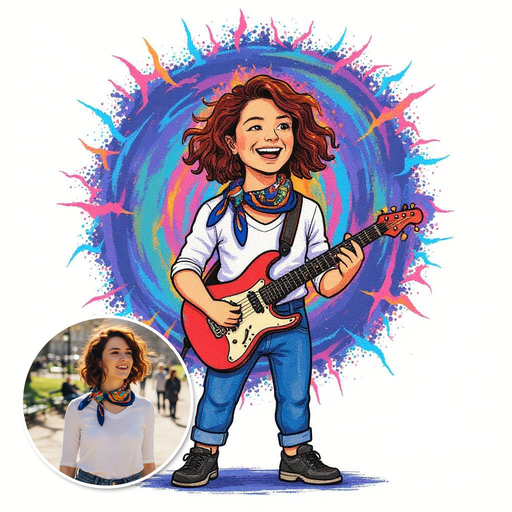 The Rock Star - Custom Photo Sticker