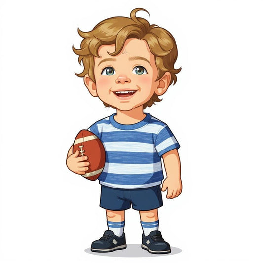 The Touchdown Champ - Custom Pet or Person Football Photo Sticker