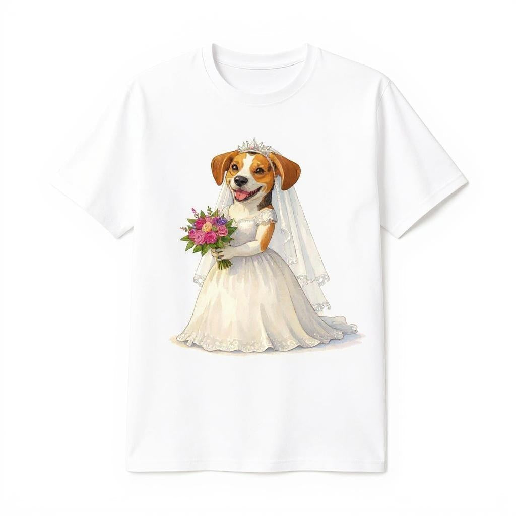 The Blushing Bride - Custom Pet Photo T-shirt