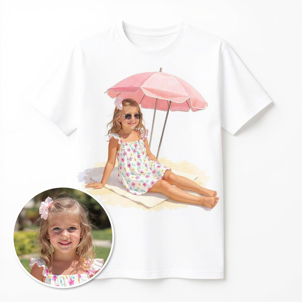 Beach Vibes - Custom Pet or Person Photo T-shirt