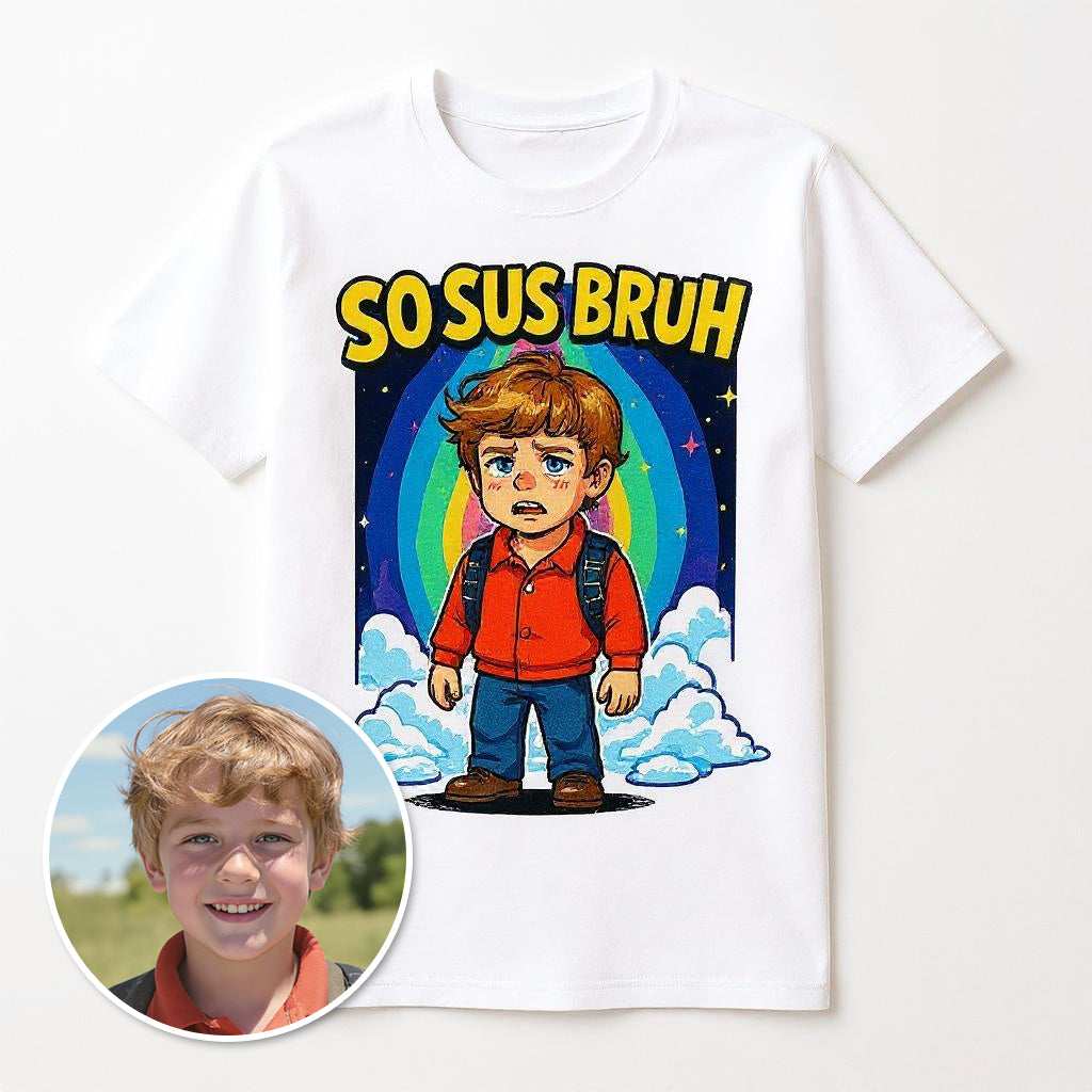 "So Sus Bruh" Custom Pet or Person Photo T-shirt
