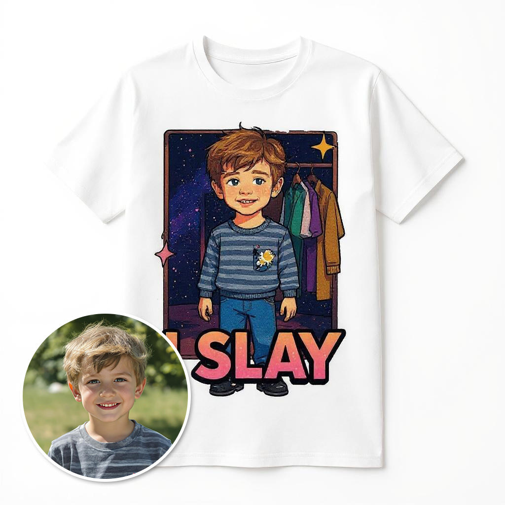 The Trendsetter - "I Slay" Custom Pet or Person Photo T-shirt