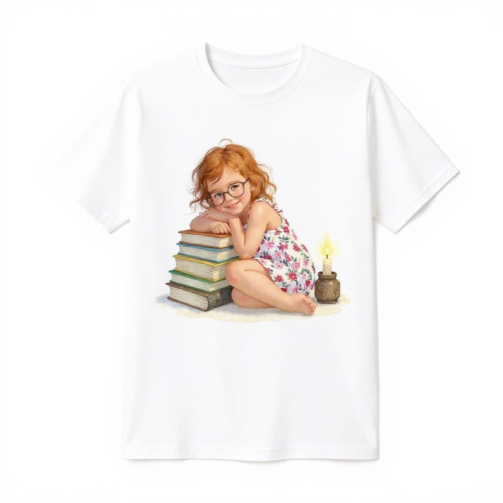 Bookworm- Custom Person or Pet Photo T-shirt