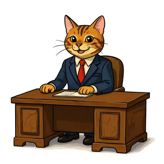 The Executive - Custom Person or Pet Photo Sticker