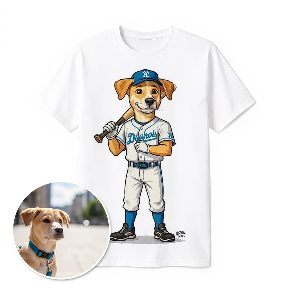 The All-Star - Custom Baseball Photo T-shirt