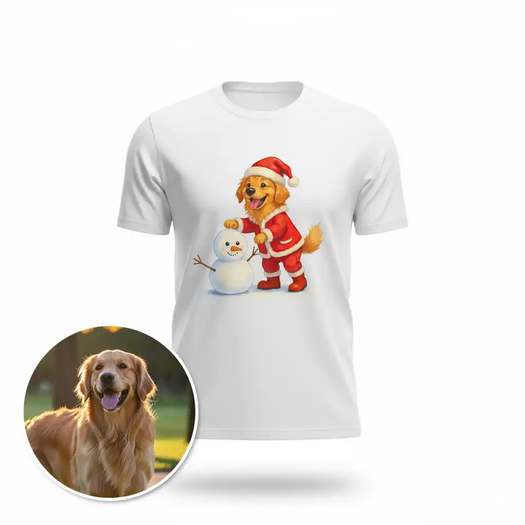 The Frosty Friend - Custom Person or Pet Photo T-shirt