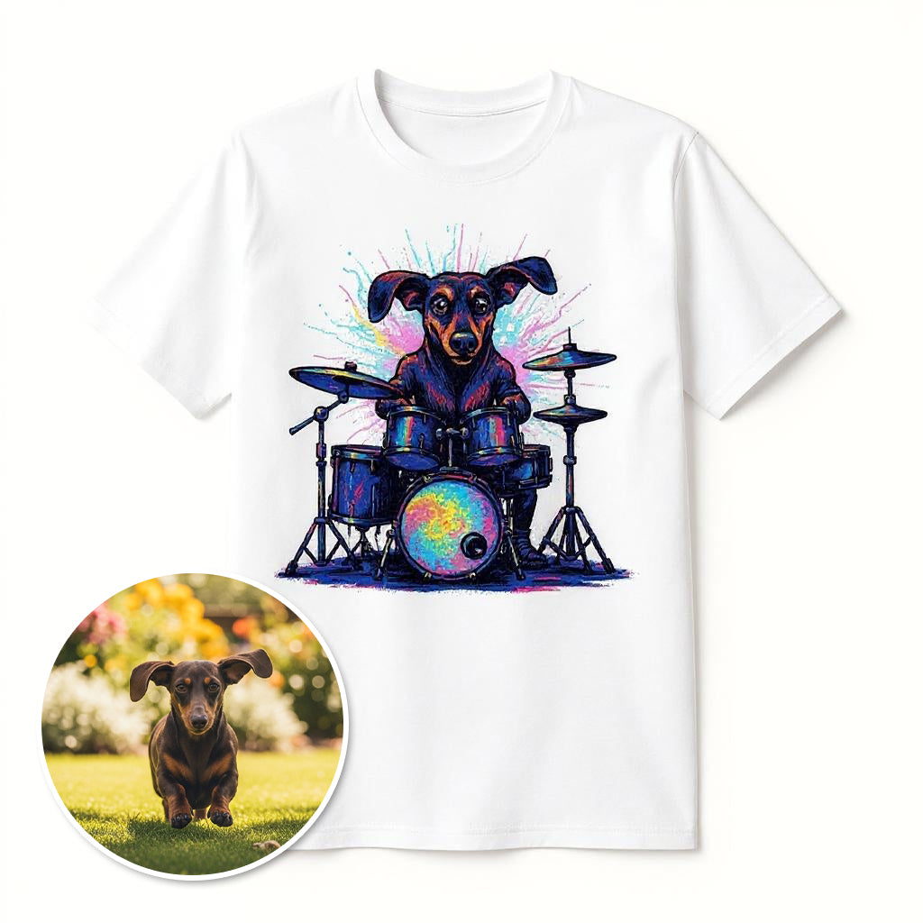 The Drummer - Custom Photo T-shirt