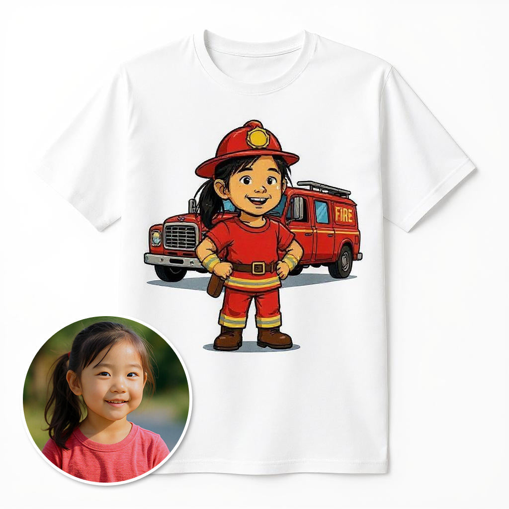 The Fire Chief - Custom Pet or Person Photo T-shirt