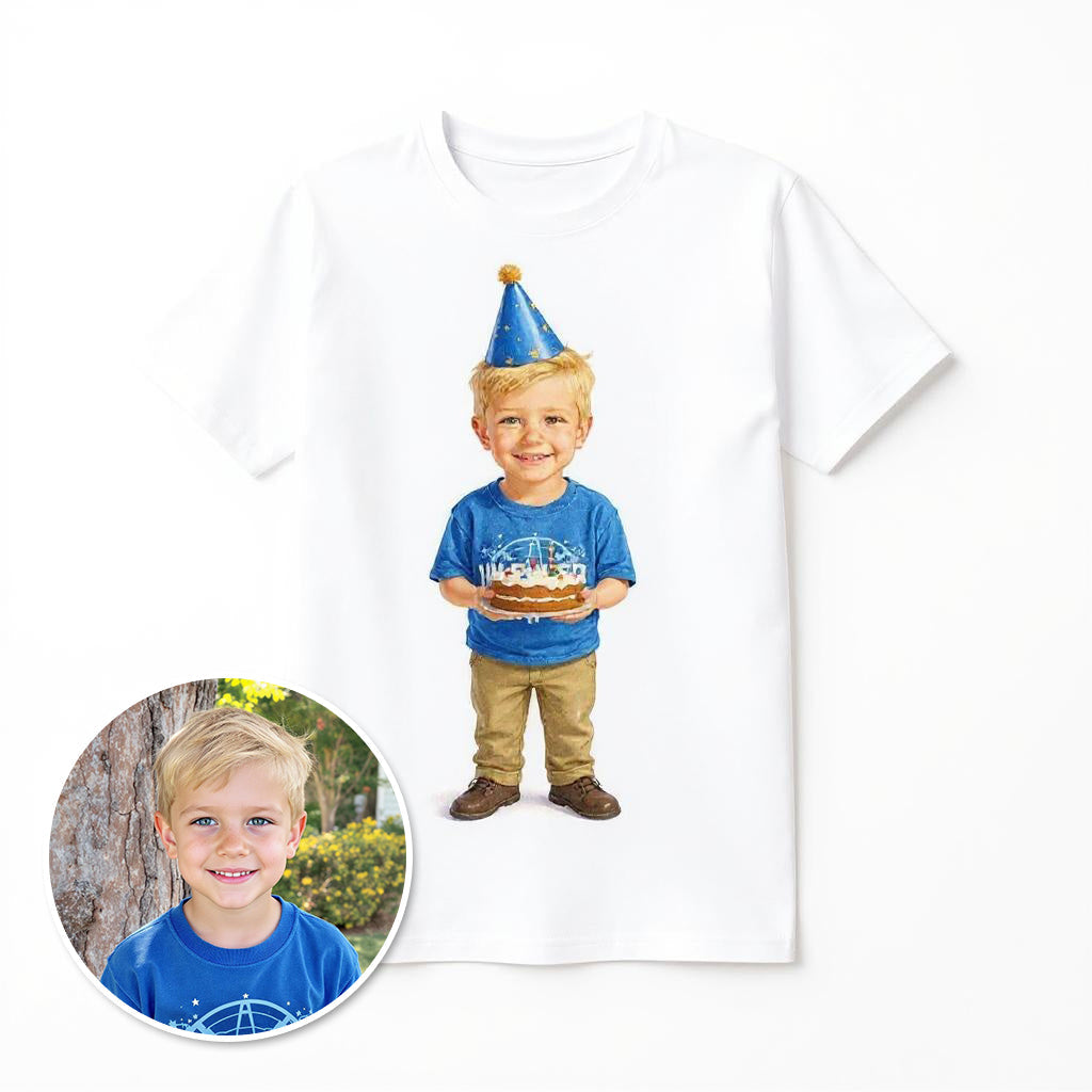 Birthday Bash T-shirt - Custom Pet or Person Photo T-shirt