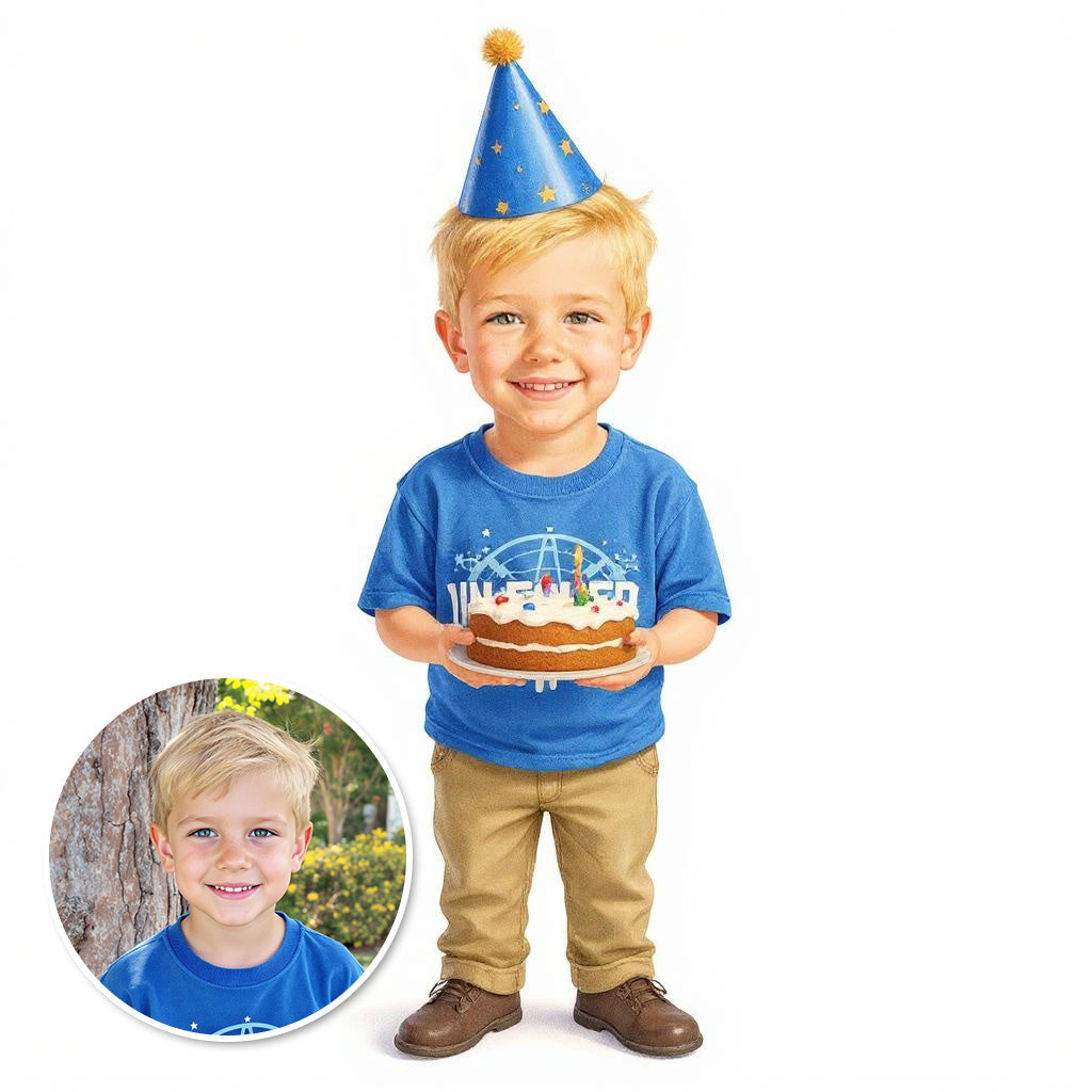 Birthday Bash Sticker - Custom Pet or Person Photo Sticker