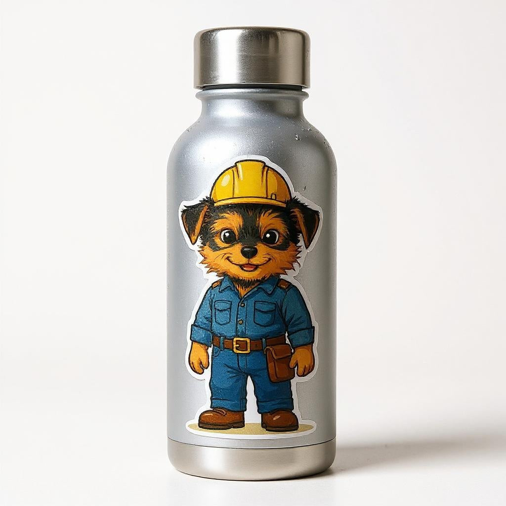 The Little Builder - Custom Pet or Person Photo Sticker