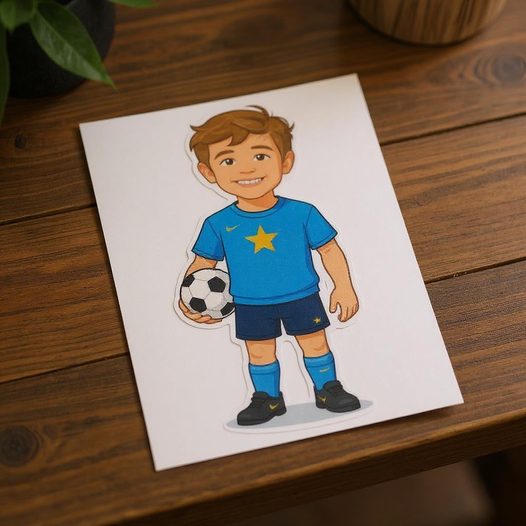 The Goal Getter - Custom Pet or Person Soccer Photo Sticker