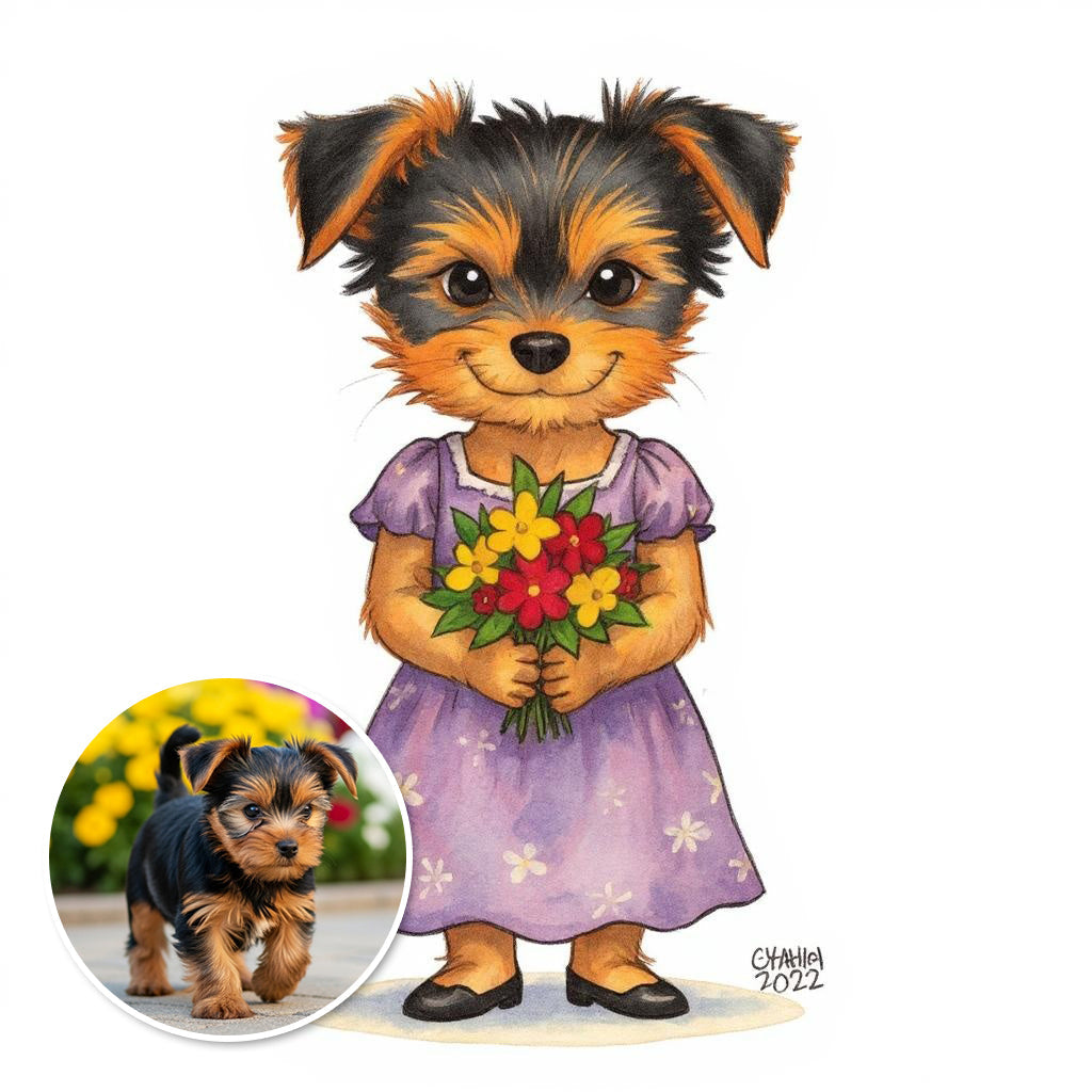 The Maid of Honor - Custom Portrait Photo Sticker