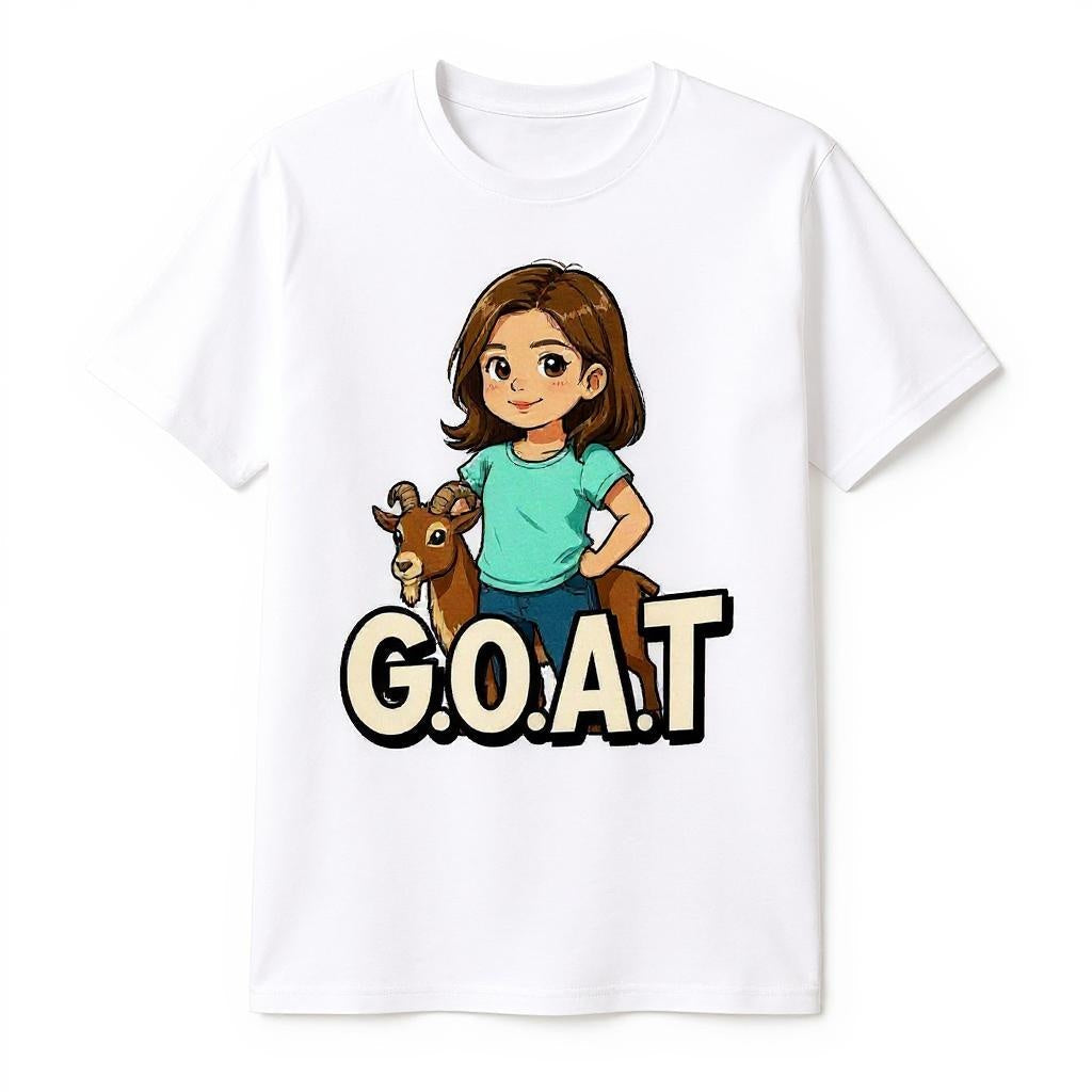 The Real G.O.A.T. - Custom Pet or Person Photo T-shirt