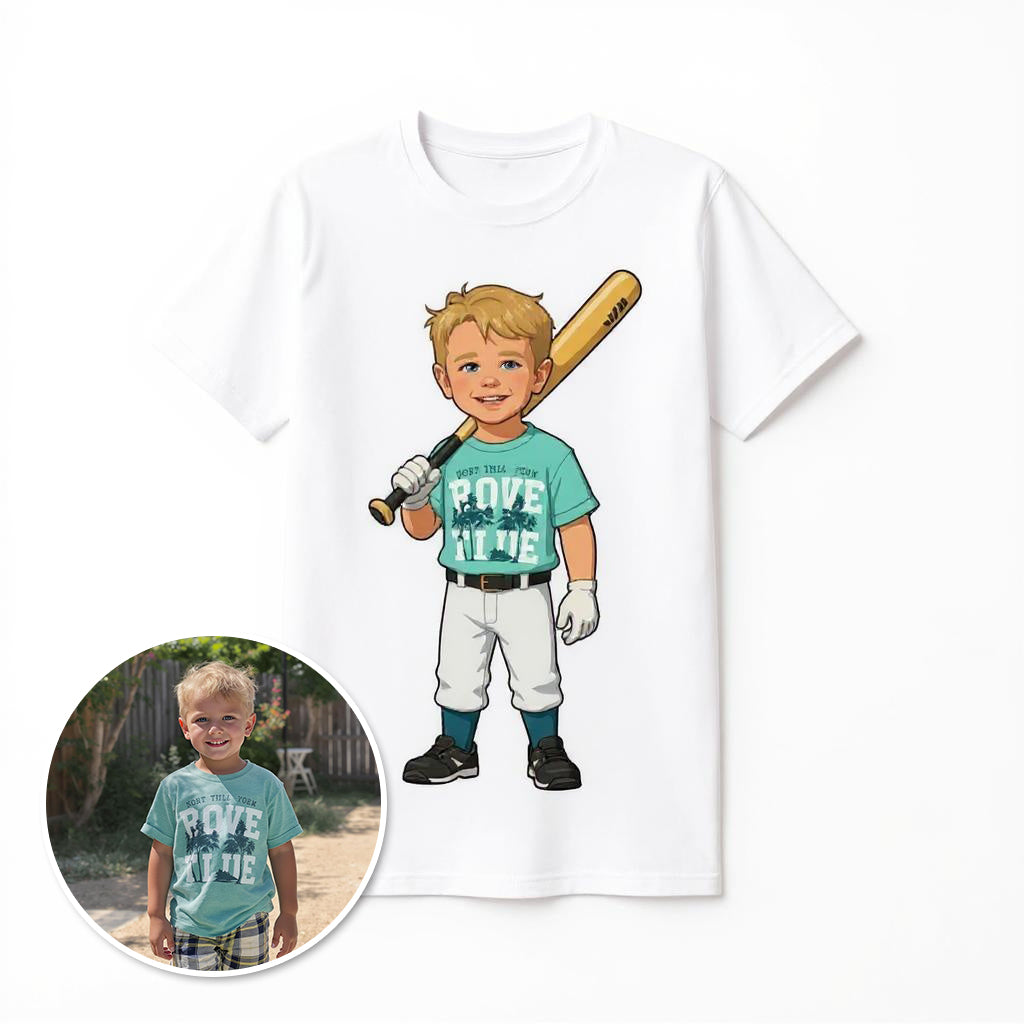 The All-Star - Custom Baseball Photo T-shirt