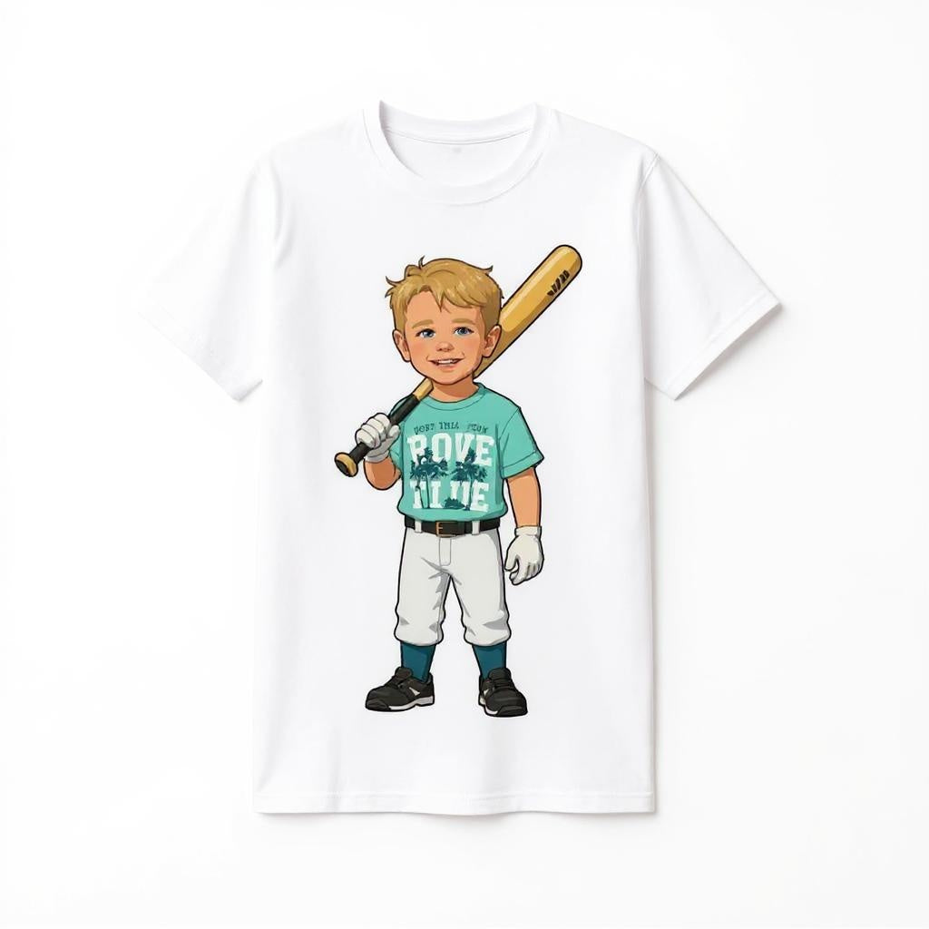 The All-Star - Custom Baseball Photo T-shirt
