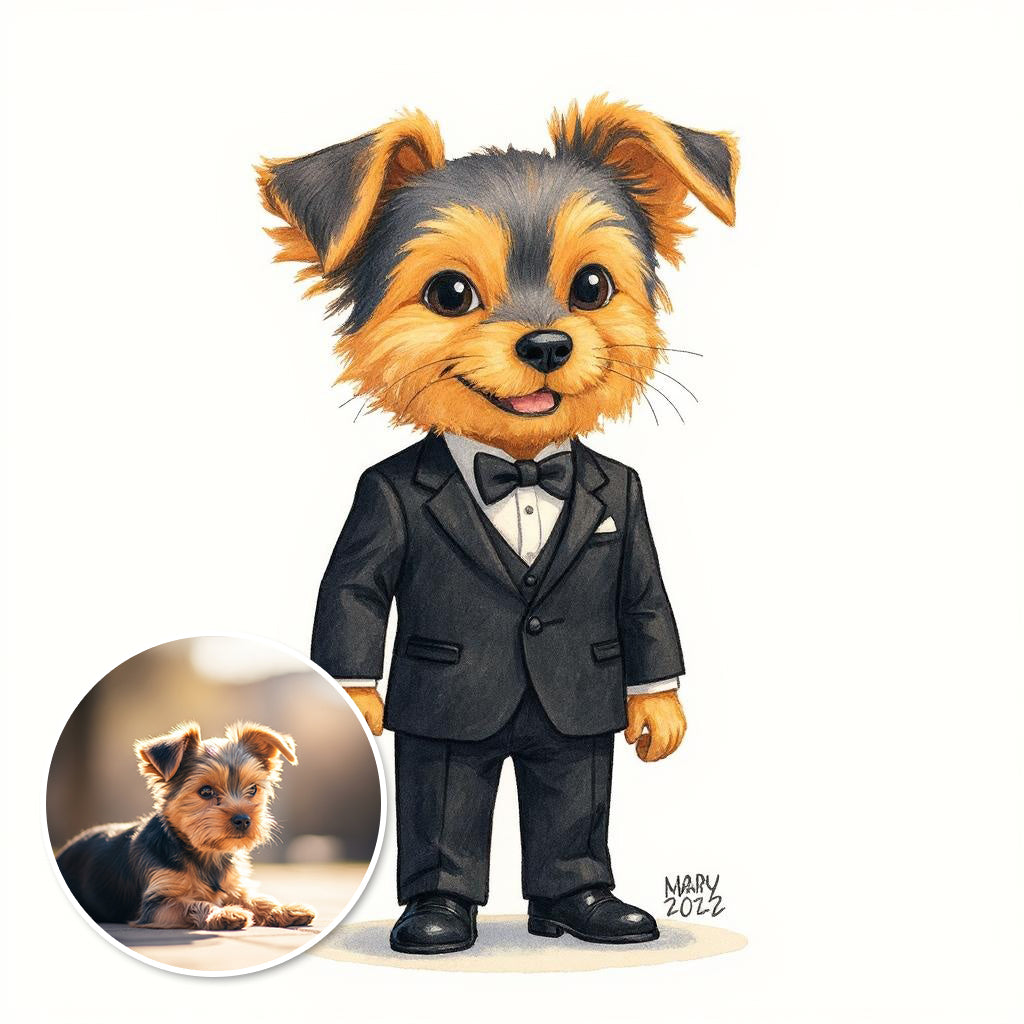 The Secret Agent - Custom Pet or Person Photo Sticker