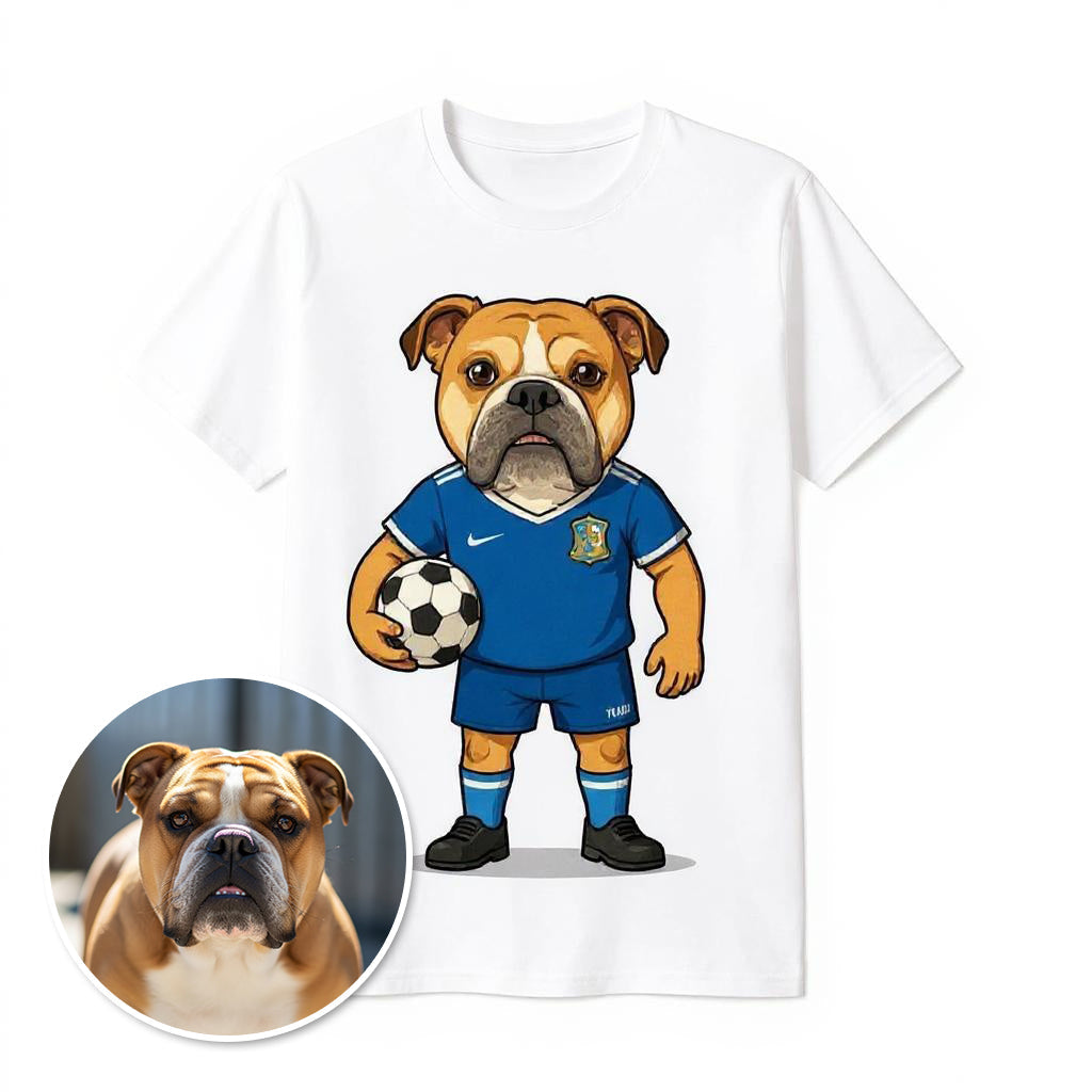 The Goal Getter - Custom Pet or Person Soccer Photo T-shirt