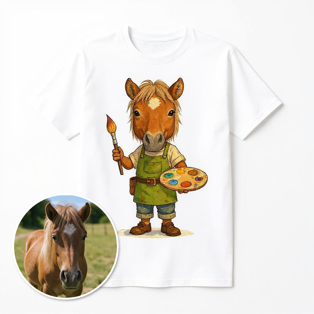 My Little Artist - Custom Photo T-shirt of Pet or Person