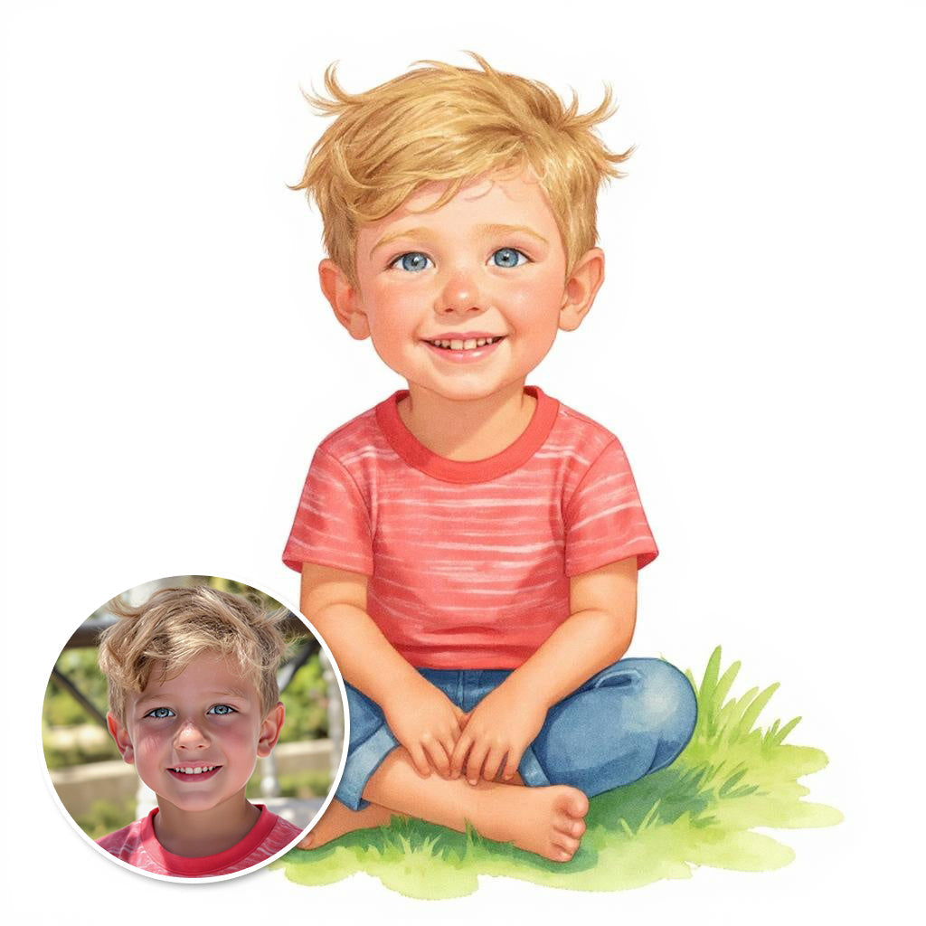 The Classic Portrait - Custom Pet or Person Photo Sticker