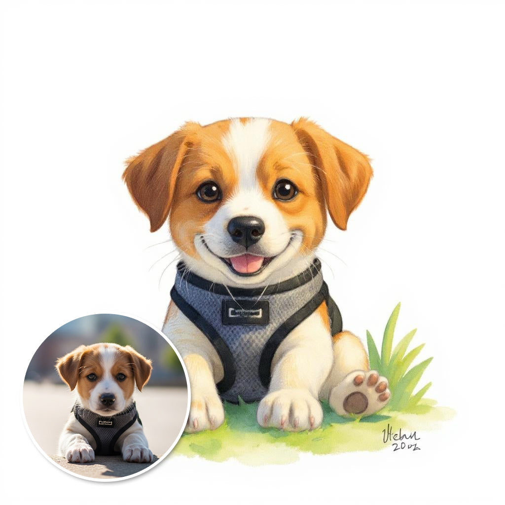 The Classic Portrait - Custom Pet or Person Photo Sticker