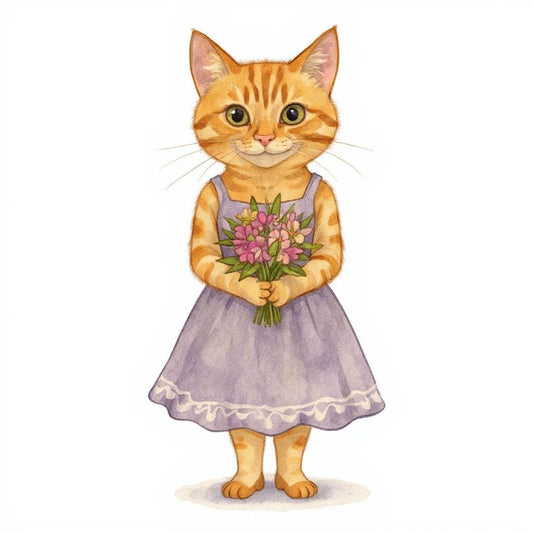 The Bridesmaid - Custom Pet or Person Portrait Photo Sticker
