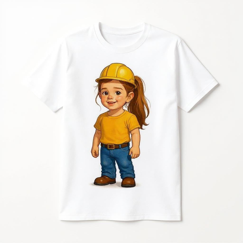 The Little Builder - Custom Pet or Person Photo T-shirt