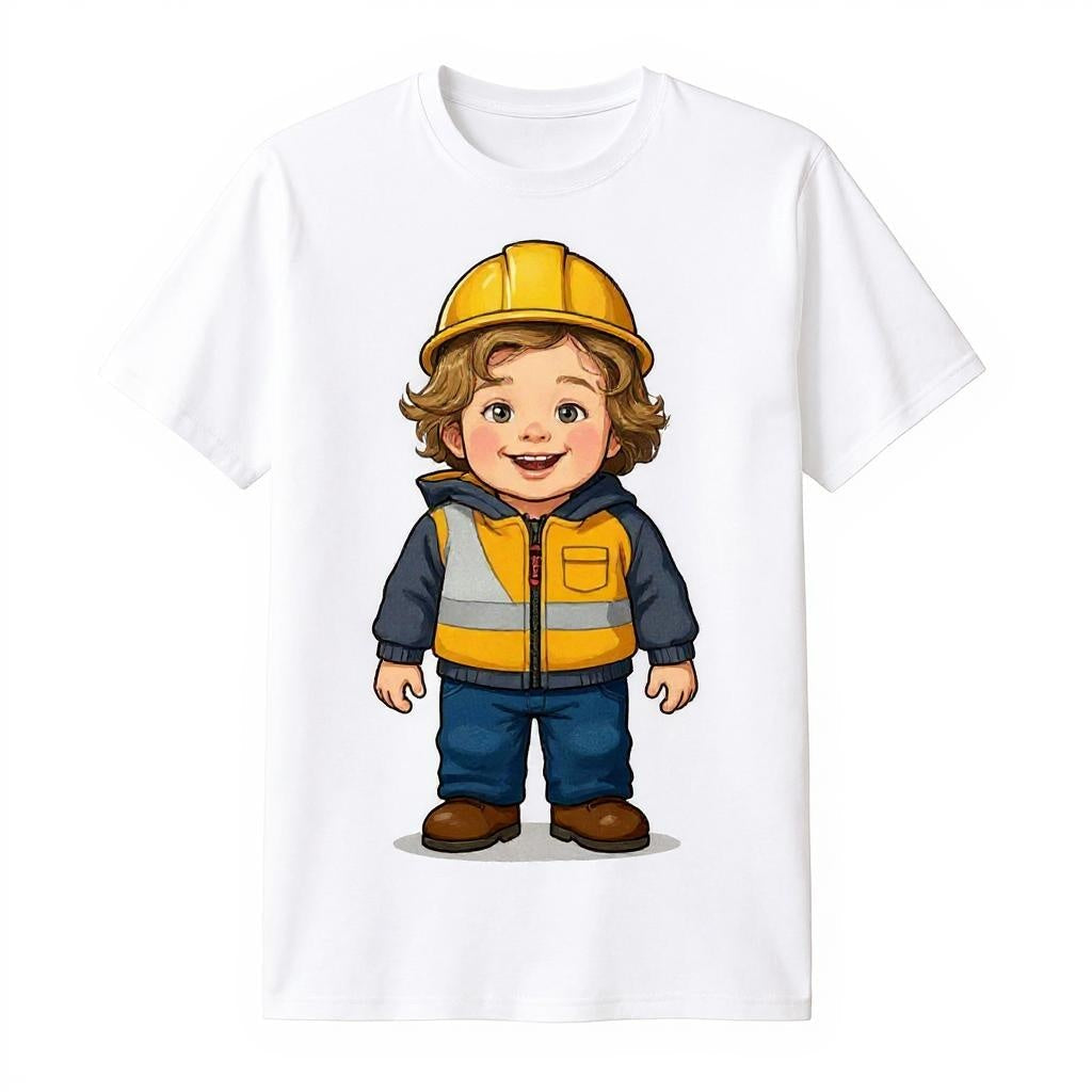 The Little Builder - Custom Pet or Person Photo T-shirt