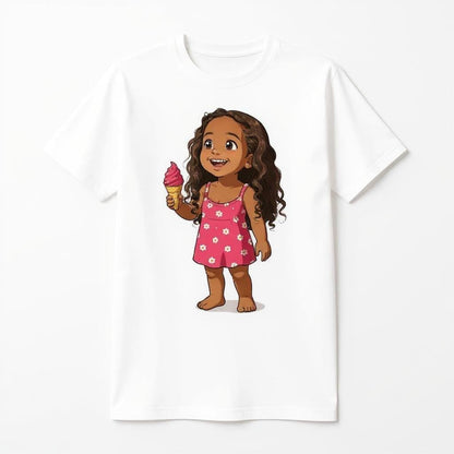 Summer Scoops - Custom Pet or Person Photo T-shirt