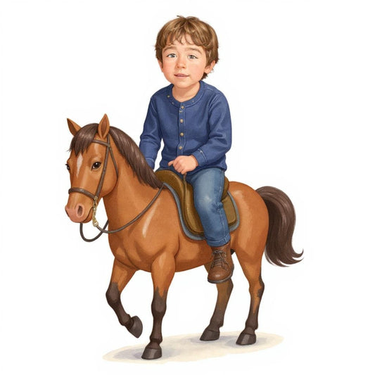 Personalised Horse & Rider T-Shirt
