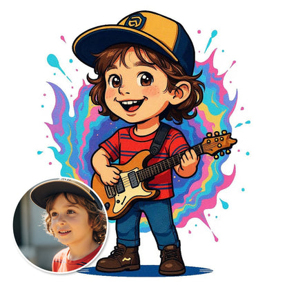 The Rock Star - Custom Photo Sticker