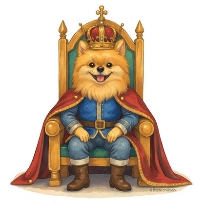 The Royal Portrait - Custom Pet or Person Photo Sticker