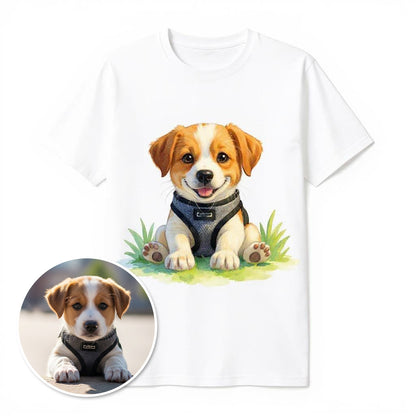 The Classic Portrait - Custom Pet or Person Photo T-shirt