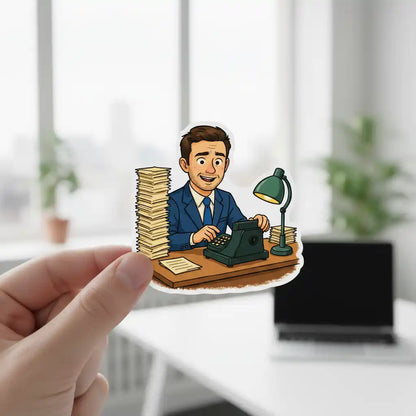 The Accountant - Custom Person or Pet Photo Sticker