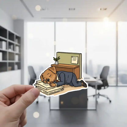 The Chief Sleep Officer - Custom Person or Pet Photo Sticker