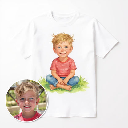 The Classic Portrait - Custom Pet or Person Photo T-shirt