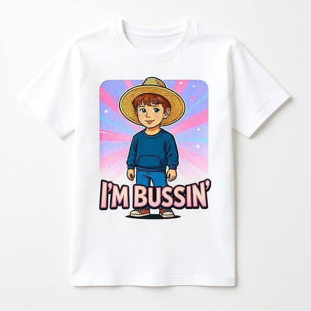 I'm Bussin'- Custom Person or Pet Photo T-shirt